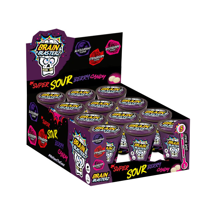 Brain Blasterz super sour berry candy purple 0,48g