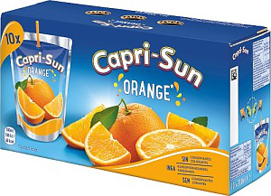 Capri-Sun er en velsmakende fruktjuicedrikk pakket i en morsom pose.