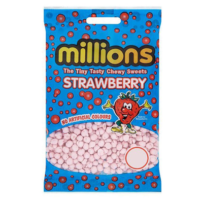 MILLIONS BAGS STRAWBERRY 85g