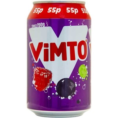En deilig blanding av druer, bringebær og solbær. Vimto har en forfriskende smak siden 1908. Finnes i to smaker.