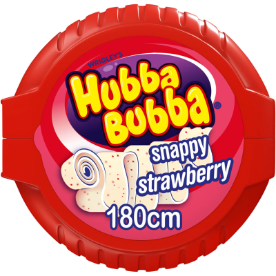 HUBBA BUBBA SNAPY STRAWBERRY 180cm. 56g
