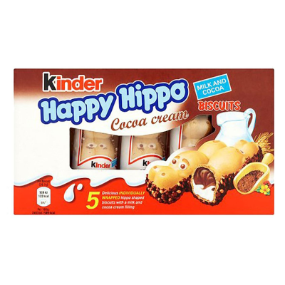 KINDER HAPPY HIPPO COCOA CREAM 5packX10