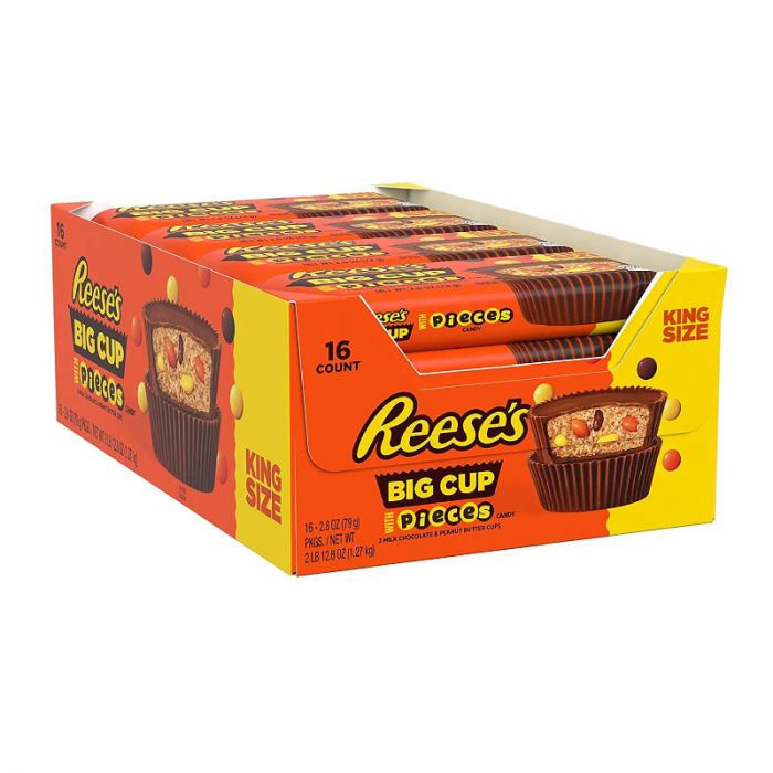 Reese's Pieces Big Cup Peanut Butter Cups King Size BILDE