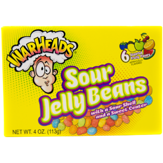 Warheads Sour Jelly Beans yellow box 113g bilde