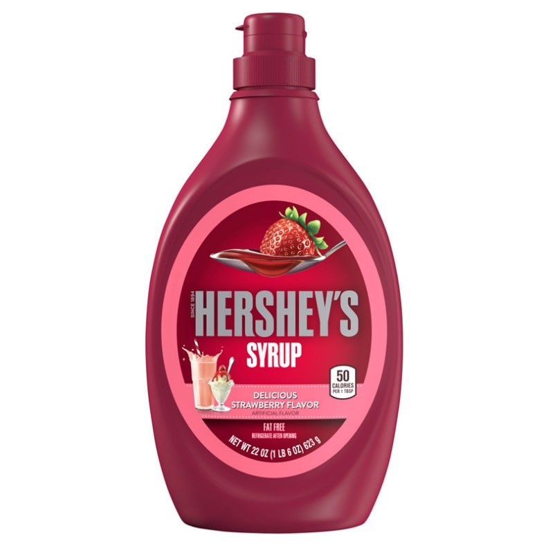 HERSHEY'S Strawberry Syrup 623g. bilde
