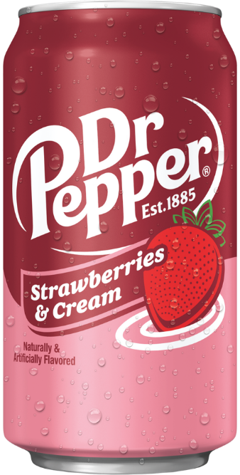 DR. PEPPER Strawberry & Cream 355ml bilde
