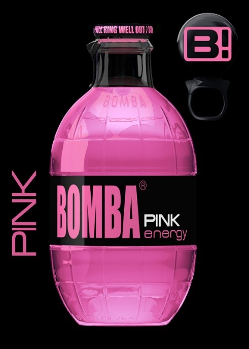 BOMBA PINK ENERGY DRINK 250ML. bilde