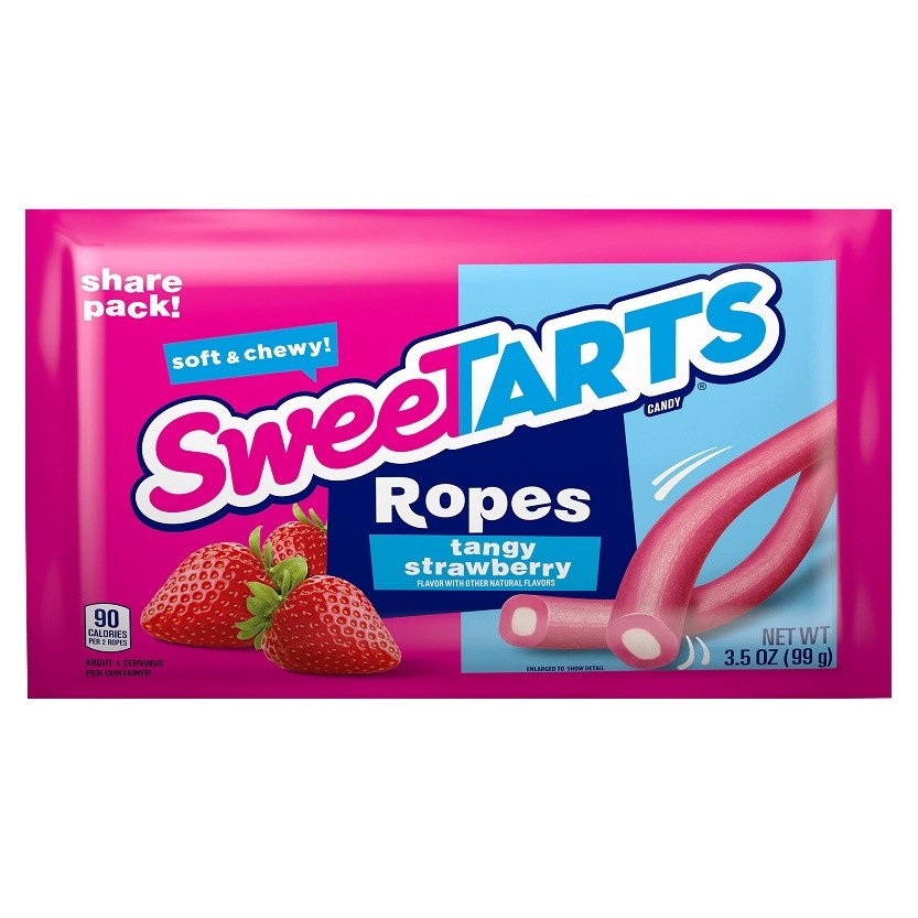 Sweetarts Ropes Tangy Strawberry 99g. bilde